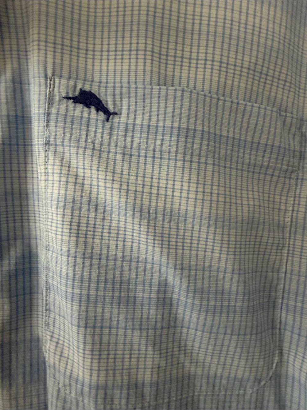 Tommy Bahama Light Blue Plaid Long-Sleeve Button-Down Shirt - Picture 4 of 11